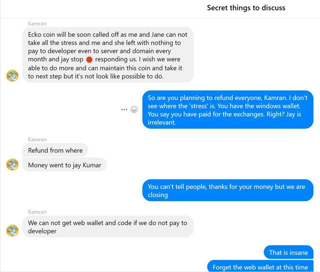 KAMRAN DISCUSSES WITH AN INVESTOR AND ADVISOR THAT HE & JANE WILL EXIT FROM ECKOCOIN PROJECT IN AUGUST 2018.jpg