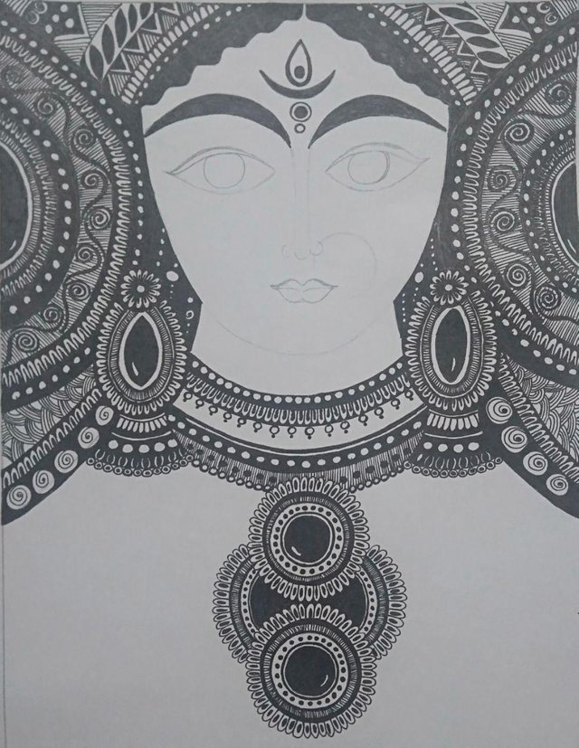 Jai Sundha Mata Sketch of  The 9 Avatars of Goddess Durga