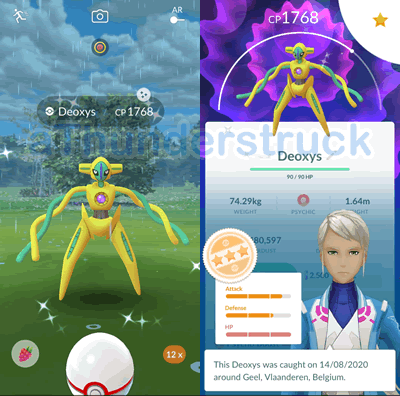 Shiny Evaluation; Shiny Deoxys