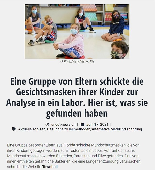 Eine Gruppe von Eltern schickte die Gesichtsmasken ihrer Kinder zur Analyse in ein Labor. Hier ist, was sie gefunden haben.jpg