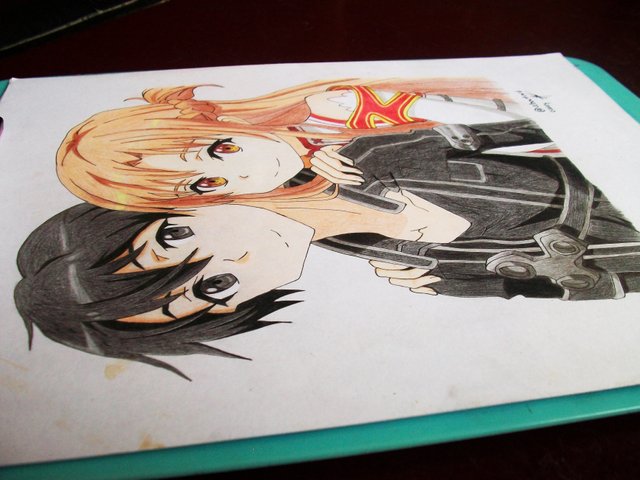 Speed Draw- Asuna and Kirito (SAO) 
