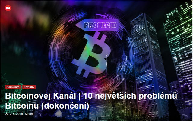 Bitcoinovej Kanál 10 největších problémů Bitcoinu- KryptoHodler.cz.jpg