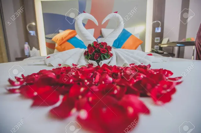 96103634-honeymoon-bed-look-like-heart-shape-with-rose-petals-for-honeymoon-lover-in-the-white-bed-of-the.webp