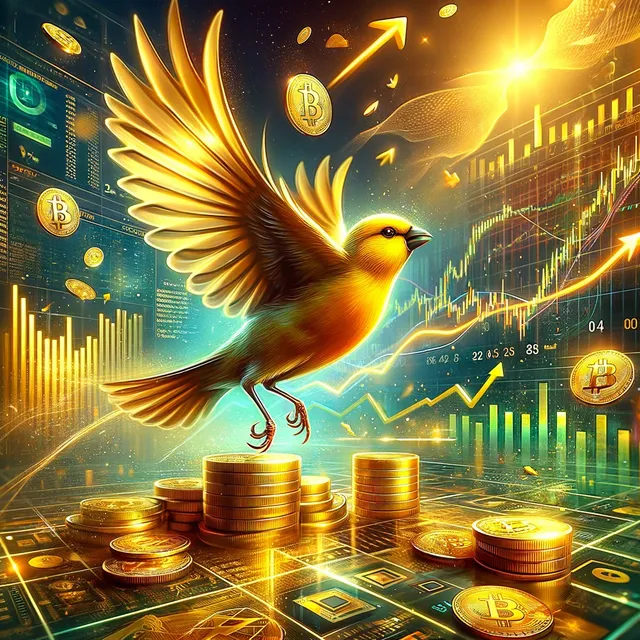 DALL·E 2024-04-01 01.56.39 - Imagine a vibrant, dynamic image that encapsulates the essence of the cryptocurrency market's excitement and potential for growth, focusing on the Gol.webp