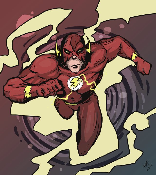 flash running drawing