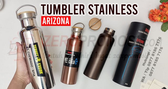 Souvenir Tumbler Stainless Arizona Mizzu 600ml custom logo.jpg