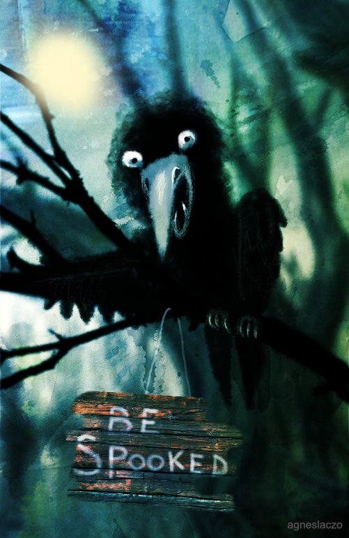 halloween drawing spooky crow agnes laczo art illustration.jpg