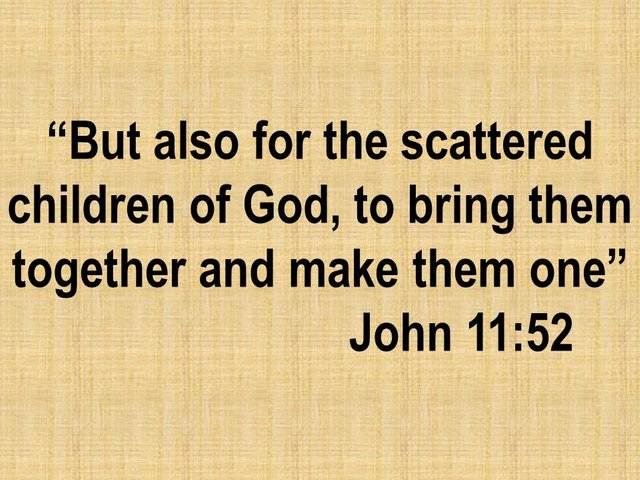 The life of Jesus. But also for the scattered children of God, to bring them together and make them one.jpg