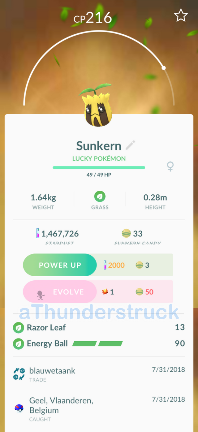 First Quest Shiny And First Lucky Traded Steemit