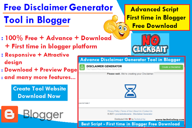 free disclaimer generator tool script for blogger.png