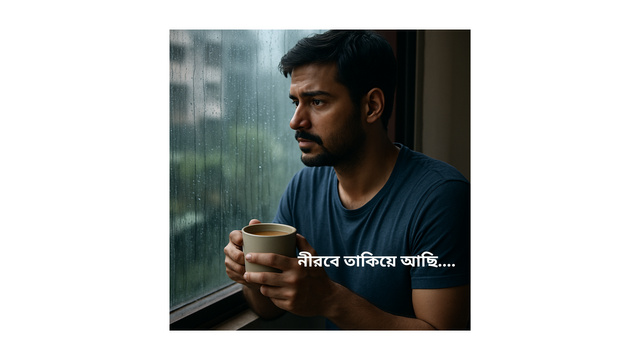 নীরবে তাকিয়ে আছি...