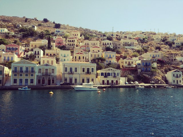 colorful mensions of symi island