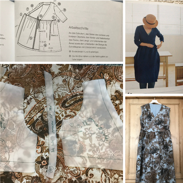 Sewing a japanese wrap-dress