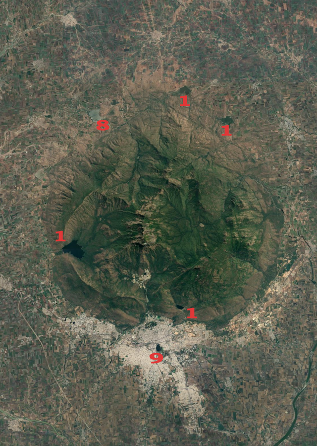 Mount Girnar sacred geometry lake numbers.png