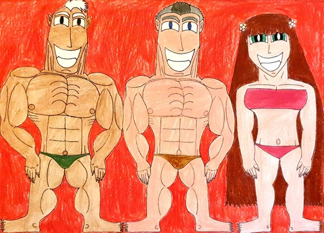 Two Pec-Bouncing Dreamboats and a Sweet Charmer.jpg