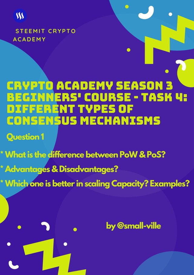 Crypto Academy Season 3 Beginners' course - Task 4 Different types of Consensus Mechanisms.jpg