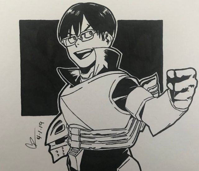 Ink Drawing Tenya Iida Steemit