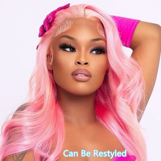 pink wig