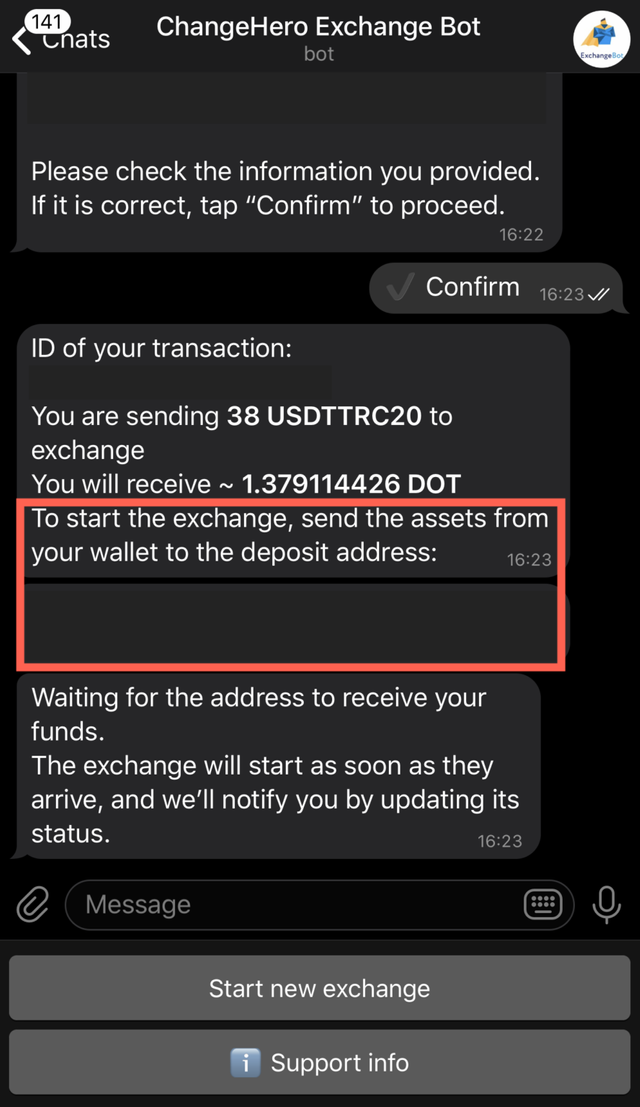 image  6  888x1536 - ChangeHero Telegram Exchange Bot: How to Swap Crypto?