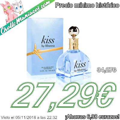 Con un precio muy barato, hoy te traemos el Perfume de 100ml Rihanna Kiss