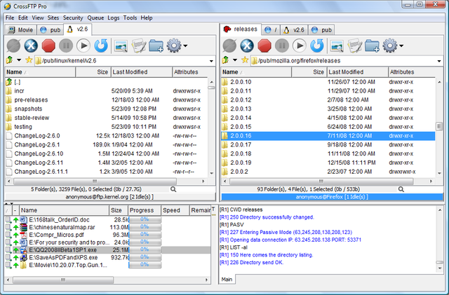 CrossFTP Pro Windows Screenshot