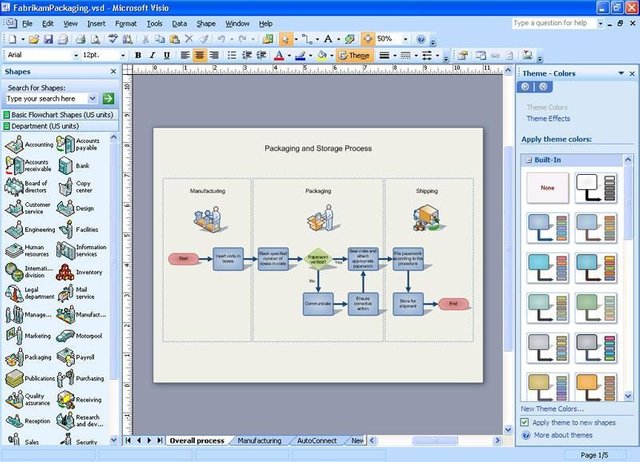 Microsoft Office Visio Screenshot