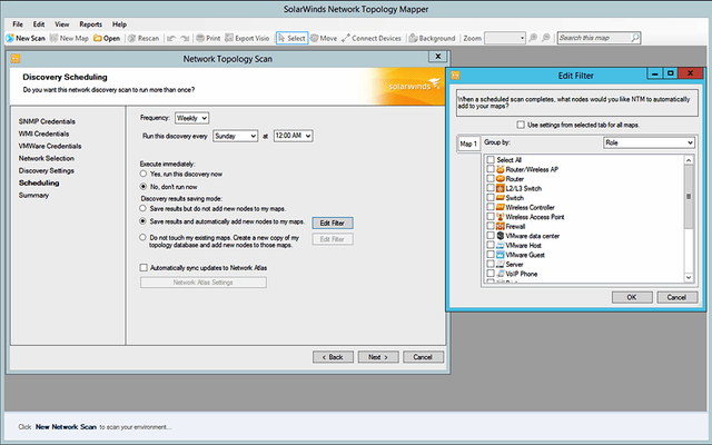 SolarWinds Network Topology Mapper Screenshot