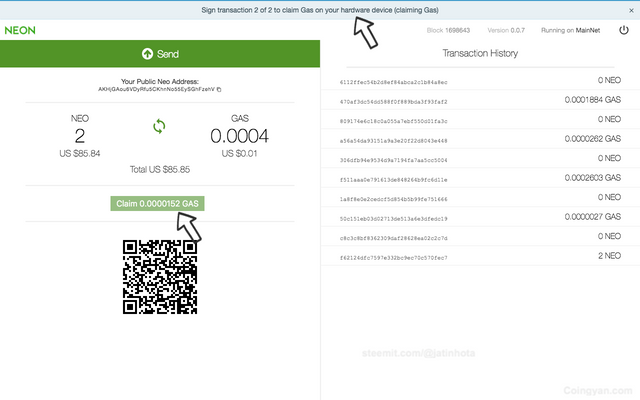 The Complete Guide to Use NEO in Ledger Wallet and Claim Your Free GAS 3