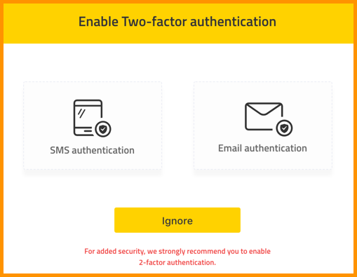 ABCC two-factor authentication