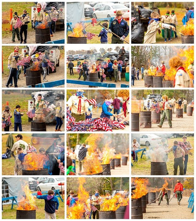 flag retirement boston west roxbury scouts