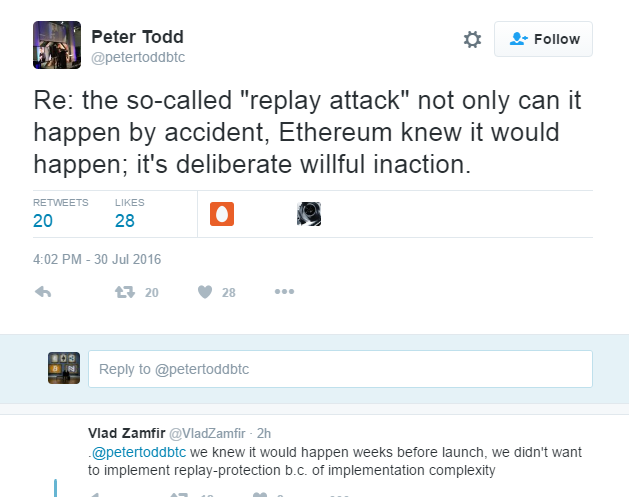 peter todd tweet replay attacks