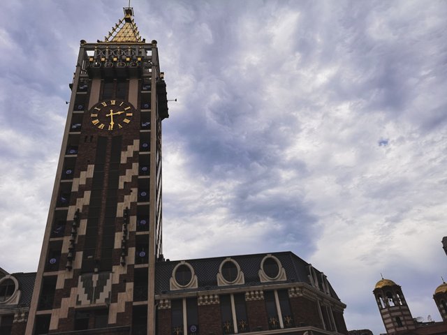 Clock Tower in Piazza Square, Batumi CIty, Georgia