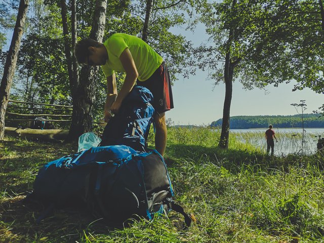   Packing trekking backpack in Labanoras Regional Park, Lithuania. Photo Alis Monte [CC BY-SA 4.0], via Connecting the Dots
