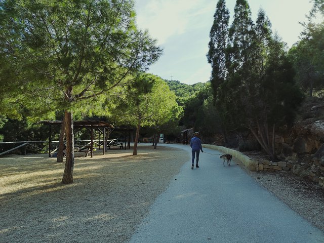   Camino del Faro leads to the left toward a picnic area with another access to water. Photo by Alis Monte [CC BY-SA 4.0], via Connecting the Dots