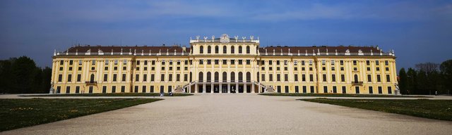 The inner side of Schönbrunn Palace, Vienna