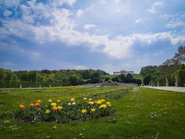 The Great Parterre with the Neptune Fountaind and the Gloriette, Schönbrunn