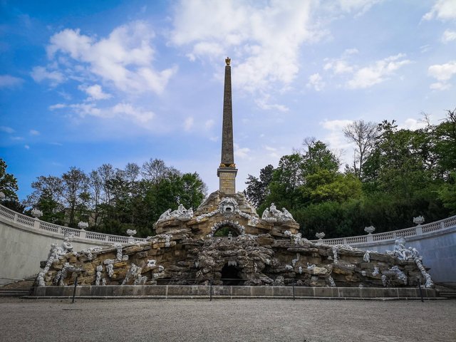 The Obelisk Fountain of Schönbrunn Palace Gardens, Vienna