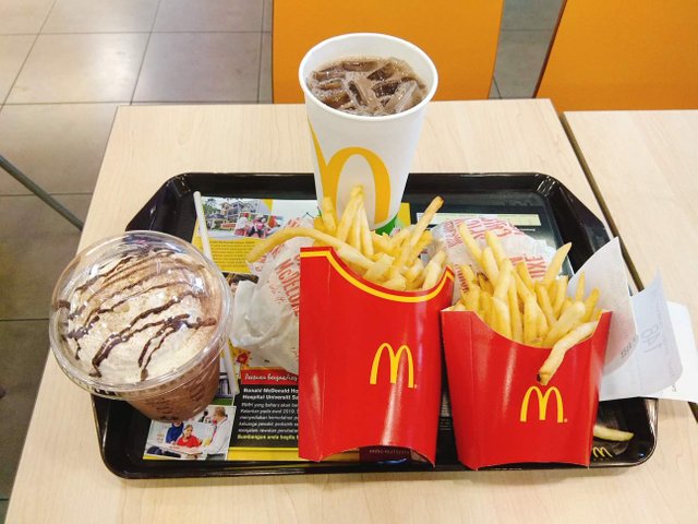 mcd meal fast-food burger