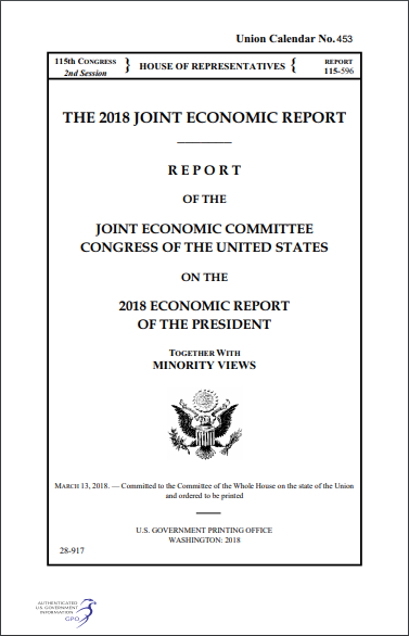 rapport économique conjoint crypto-monnaie