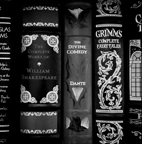 Imagen de book, grimm, and black and white