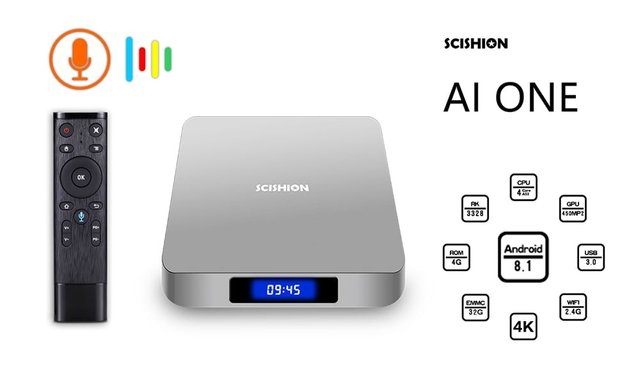 Gearbest Android 8.1 TV Box SCISHION AI ONE. More information on the site ... 