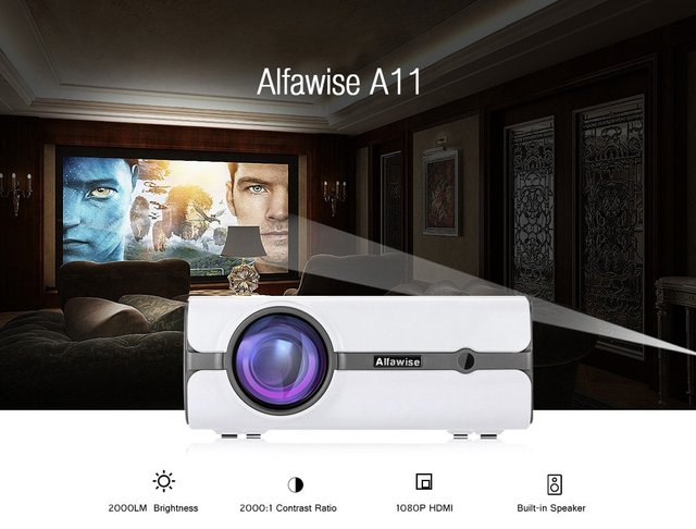 Gearbest Budget Mini Video Projector Alfawise A11 - GearBest. More information on the site ...
