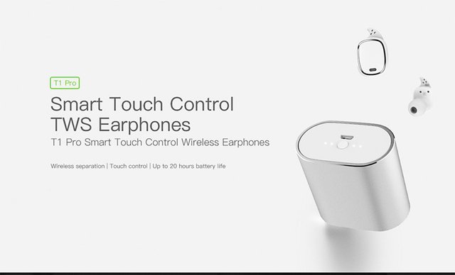 Gearbest QCY T1 Pro TWS Touch Control Bluetooth Earphones. More information on the site ... 