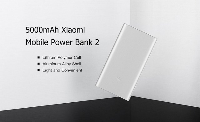 Gearbest Original Xiaomi PLM10ZM 5000mAh Mobile Power Bank. More information on the site ...