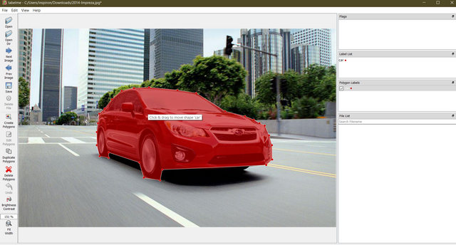 Label Me Car Segmentation