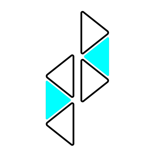 1 - blue triangle