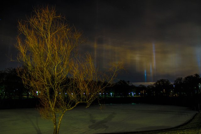 light pillars by Shadi Alzaghari on 500px.com
