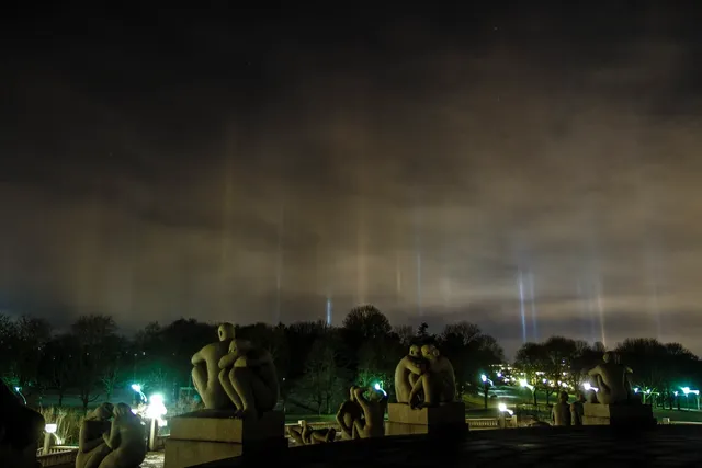 light pillars by Shadi Alzaghari on 500px.com
