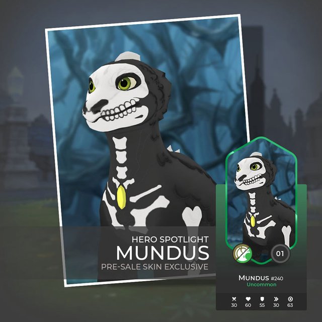 Mundus is the cheapest character in War of Crypto to buy during the presale.