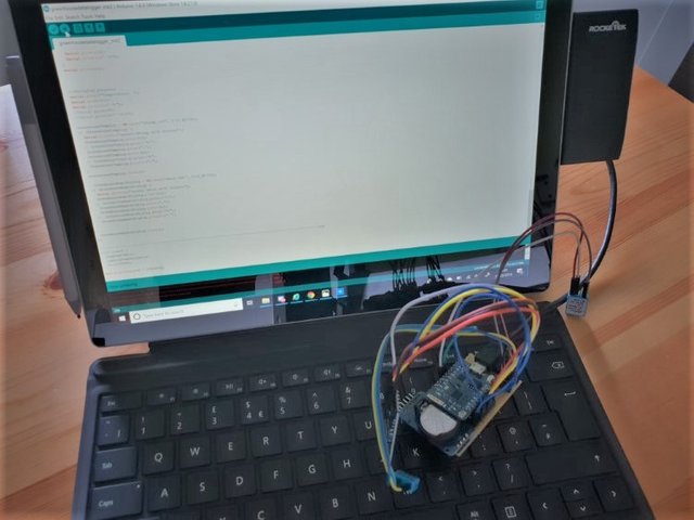 arduino IDE greenhouse data logger code 